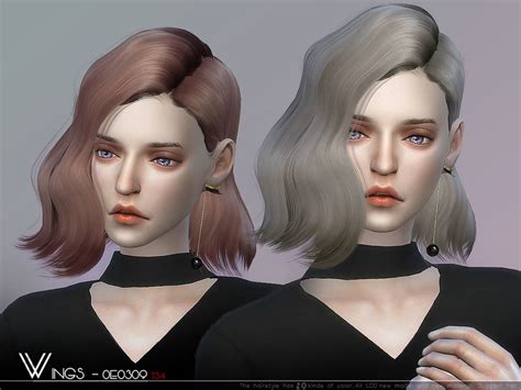 The Sims Resource Wings Oe0309 Hair Sims 4 Hairs