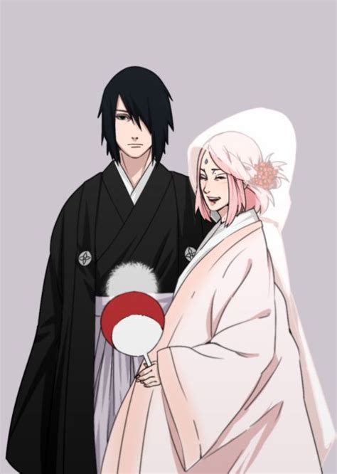 Sasusaku Wedding Day Sasusaku Fond Decran Dessin Sasuke Sakura