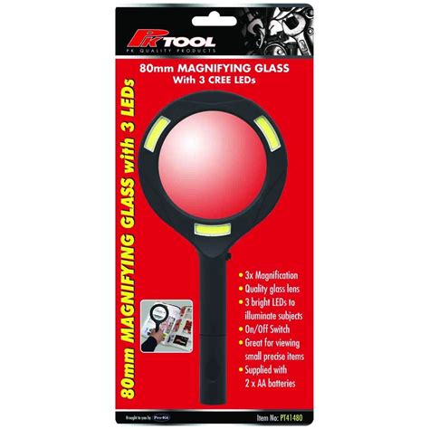 Pk Tool 80mm Magnifying Glass With 3w Leds Pt41480 Auto One