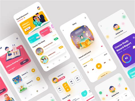 Child Education App Design By Yueyue For Top Pick Studio On Dribbble
