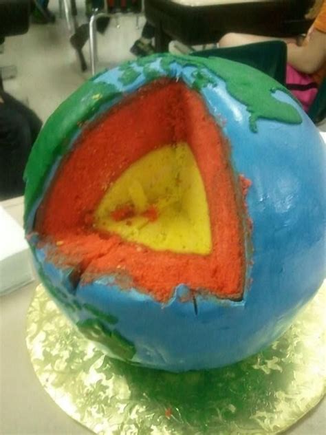 The Earths Layers Cake Earth Cake Creative Cakes Love Cake