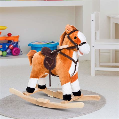 Kids Plush Rocking Horses With Sounds And Movement Kids Rocking Horse Toys