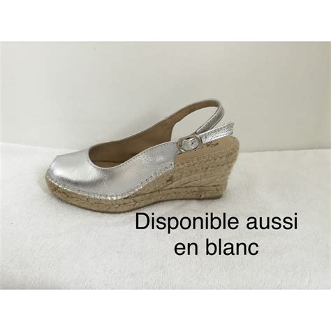 Bout rond et bride ajustable à la cheville. bout ouvert bride arrière 950-2 Maison de L'Espadrille ...