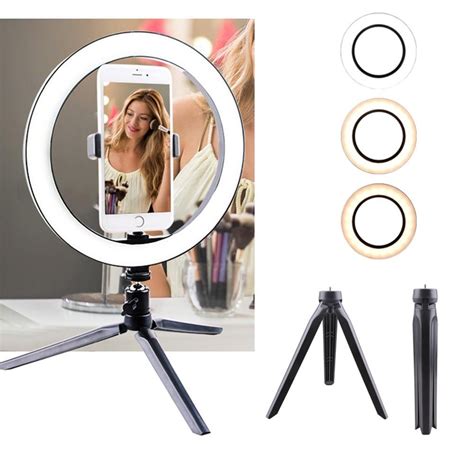 12W Photo LED Selfie Influencer Insta Ring Light 260MM Dimmable Camera