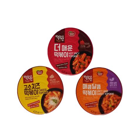[Dong Won] God of Topokki Bowl Cheese Hot& Spicy Sweet & Spicy (120g
