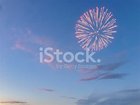 Fireworks At Sunset Stock Photo Royalty Free Freeimages