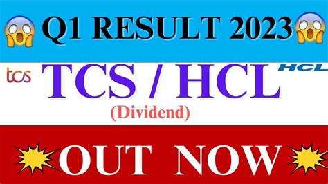 Tcs Q Result Fy Tcs Share Dividend Tcs Q Result