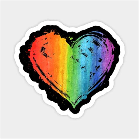 Lgbt Gay Lesbian Pride Month Heart Flag Lgbt Equality Pride Month Magnet Teepublic