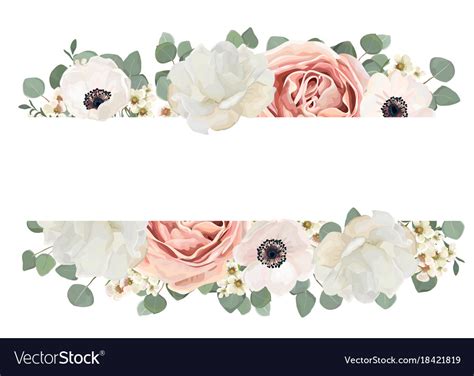 Floral card design with flower bouquet of peach Vector Image