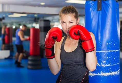 Woman Boxing In Gym Stock Photo Image Of Competition 236566288