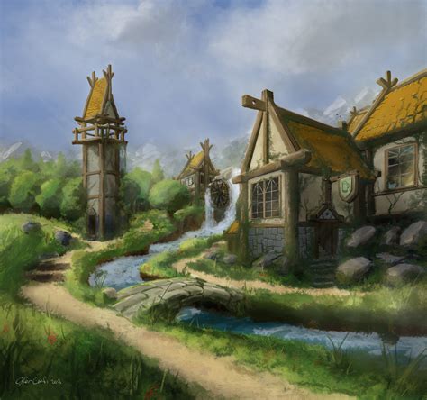 Fantasy Town Concept Art
