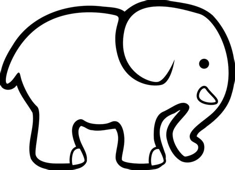 101 Gambar Hewan Gajah Hitam Putih Terbaru Gambar Hewan
