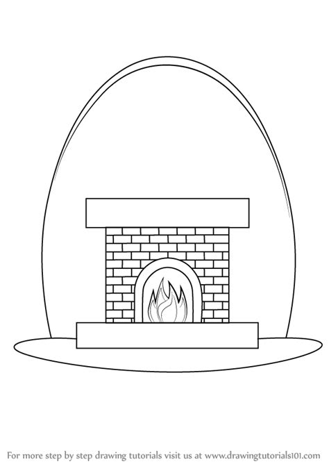 Drawing A Fireplace Step By Step Homedesc