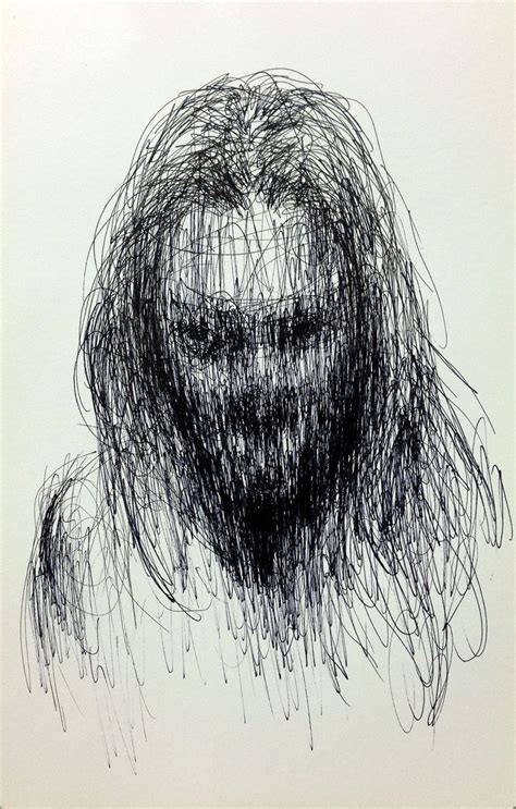 (D55) untitled pen on paper 23.8 x 15.4 cm 2 | Scary art, Dark art