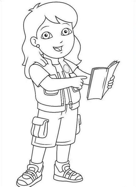 I love my sister a lot. Diego Sister Coloring Page Coloringplus 180069 Go Diego Go ...