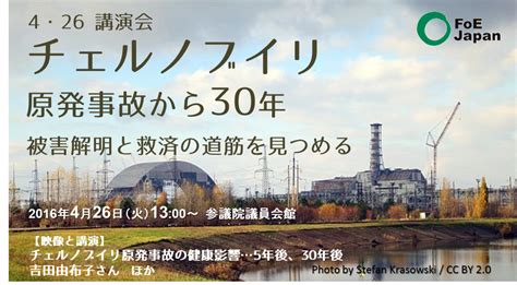 .ロ taiheizan さ ん の re: FoE Japan ｜ 4・26講演会 チェルノブイリ原発事故から30年～被害 ...