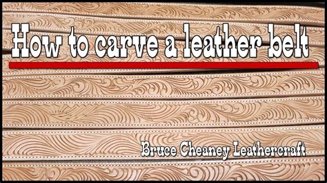 See more ideas about leather tooling patterns, tooling patterns, leather tooling. Leather Carving - How to carve a leather belt - leather ...