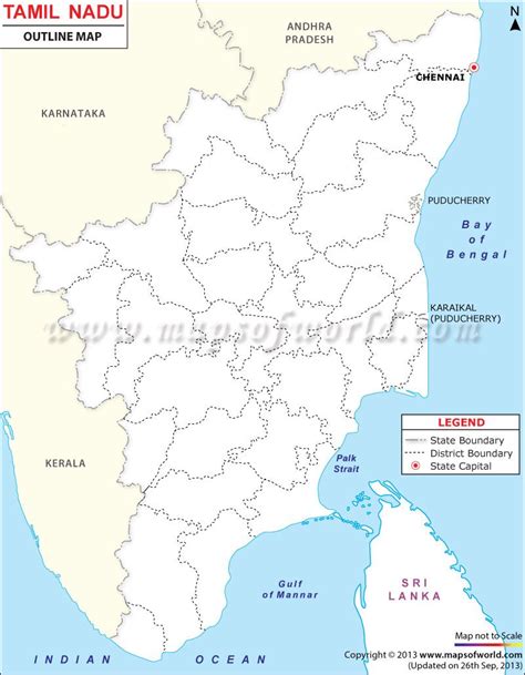 A map showing where karnataka is in india. Tamilnadu Outline Map | Map, Map outline