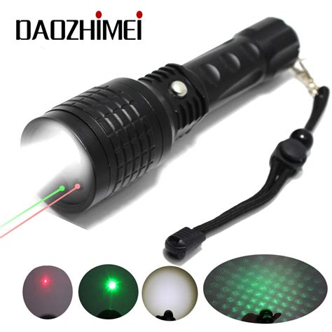 New Ir Flashlight Red Green Laser Flashlight Pointer Light Tactical