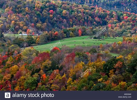West Virginia Mountains In Autumn Germany Valley West Virginia Stock