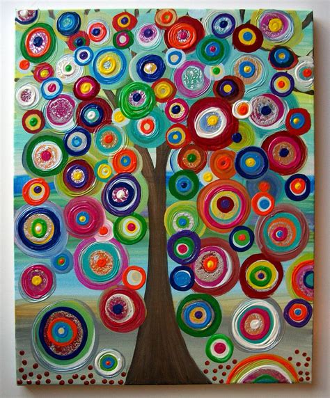 Childrens Canvas Wall Art Abstract Acrylic Painting Art Pinterest
