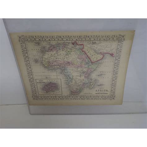 Vintage 1860 Original Map Of Africa Chairish