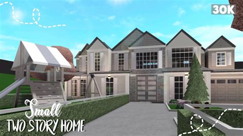 Small 2 Story Suburban Home | Bloxburg Speedbuild | Part 1 ... The house has 4 bedrooms.