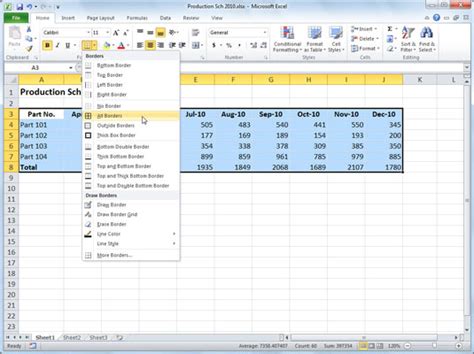 How To Add Cell Borders In Excel Dummies