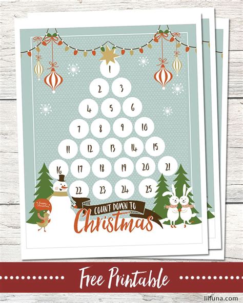 Countdown To Christmas Printable Let S Diy It All With Kritsyn Merkley Christmas Countdown