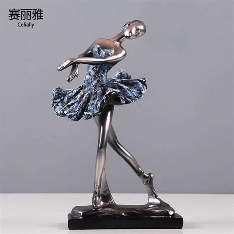 Resin Graceful Ballerina Dancing Girl Statue Ballet Dancer Lady