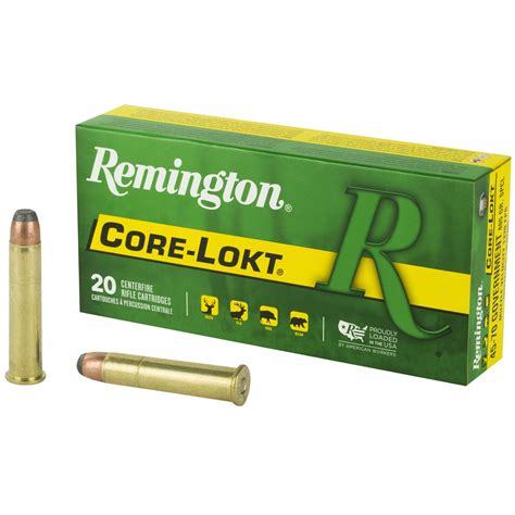 Remington Core Lokt 45 70 Govt 405gr Soft Point Brass Ammunition 20