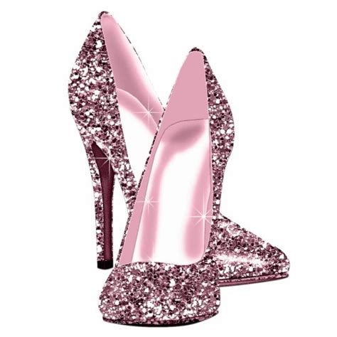 Elegant Pink Glitter High Heel Shoes Statuette Zazzle