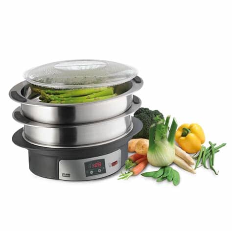 Una de las mejores formas de disfrutar de las verduras y hortalizas aprovechando todos sus nutrientes. Olla eléctrica Stockli - Cocina al vapor