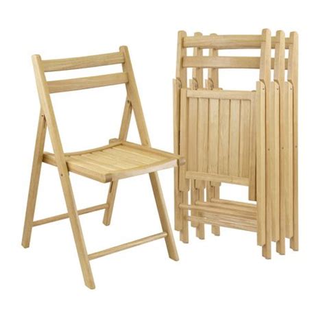 We all have at least one wooden furniture that is been there since ages in our home and yet looks elegant. Winsome Natural Solid Wood Folding Chairs | Walmart.ca