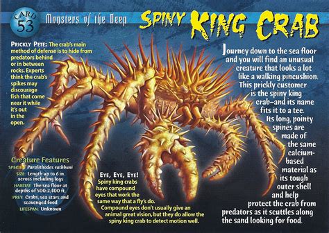 Spiny King Crab Weird N Wild Creatures Wiki Fandom Powered By Wikia