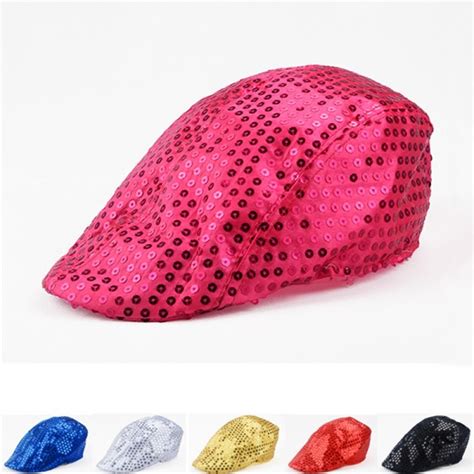 Sequined Jazz Dance Hats Cap For Boys Girls And Women Mens Performance