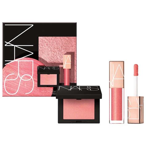 mini orgasm blush and lip gloss duo set nars sephora