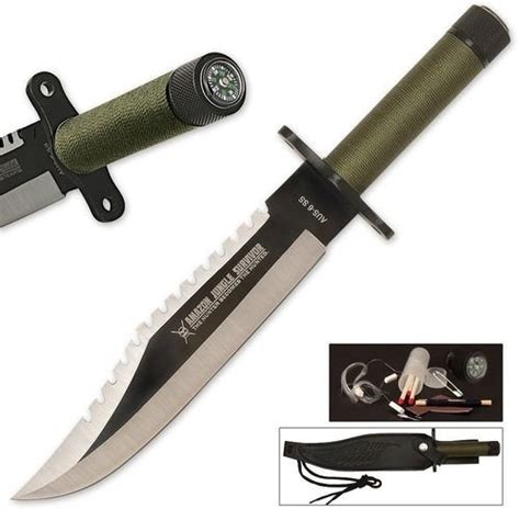 Amazon Jungle Survival Knife With Sheath From Bud K Tactical