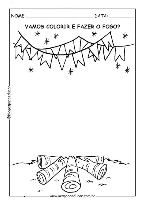 A Coloring Page For The Spanish Language Version Of Vamos Colorer Fazer O Fogo