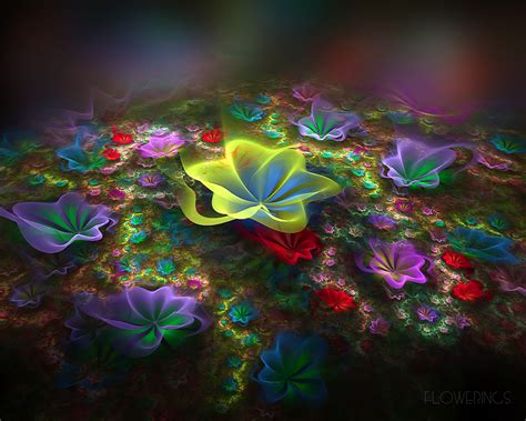 Abstract Fractal Flower By Damir Bogdan