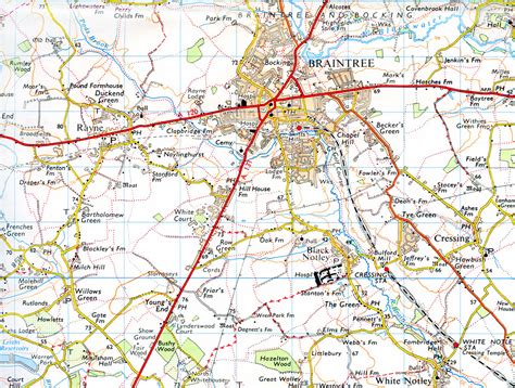 Map Of Braintree Showing The Line To Braintree The Site O Flickr