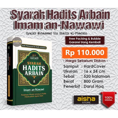 Jual Syarah Hadits Arbain Imam An Nawawi Darul Haq Shopee Indonesia