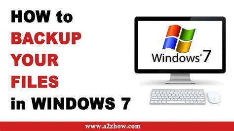 How To Backup Your Files On Windows 7 Youtube