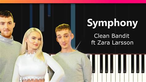 Clean Bandit Symphony Ft Zara Larsson Piano Tutorial Chords How To Play Cover Youtube