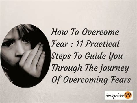 How To Overcome Fear Ppt 11 Ppt Presentation Slides Through The