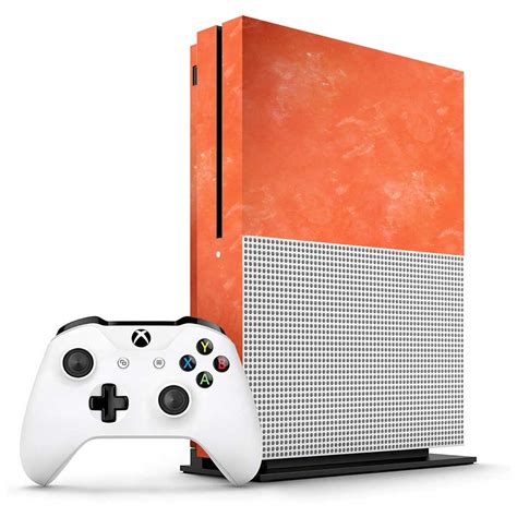 Orange Watercolour Xbox One S Skin Vinyl Revolution