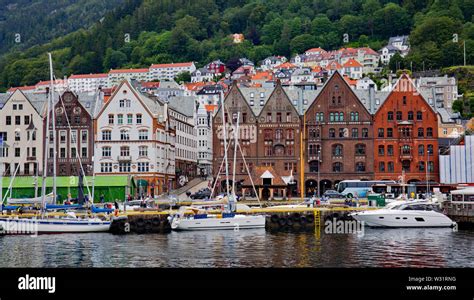 Bergen Waterfront Norway Stock Photo Alamy