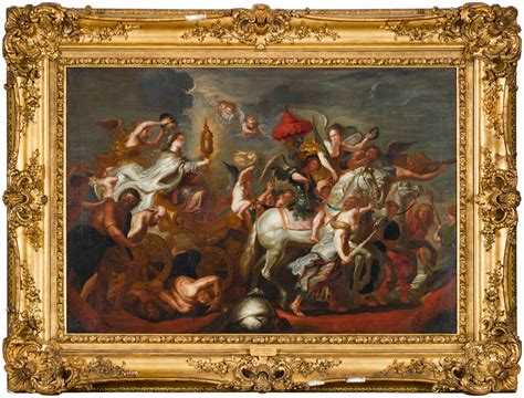 Follower Of Sir Peter Paul Rubens The Triumph Of The Church Old