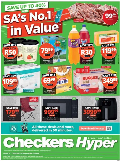 Checkers Specials 22 Sep 2022 Checkers Catalogue Xtra Savings Sa