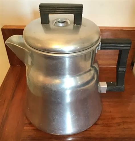 Vintage Wear Ever Aluminum Percolator Stovetop Coffee Pot No 3006 Usa